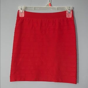 Red skirt
